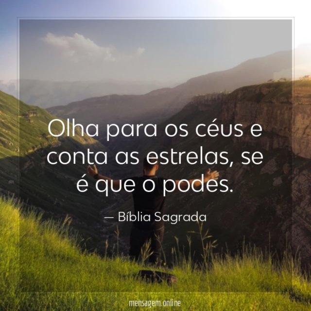 Olha para os céus e conta as estrelas