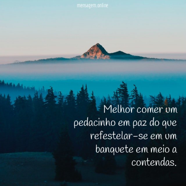 Melhor comer um pedacinho em paz do que