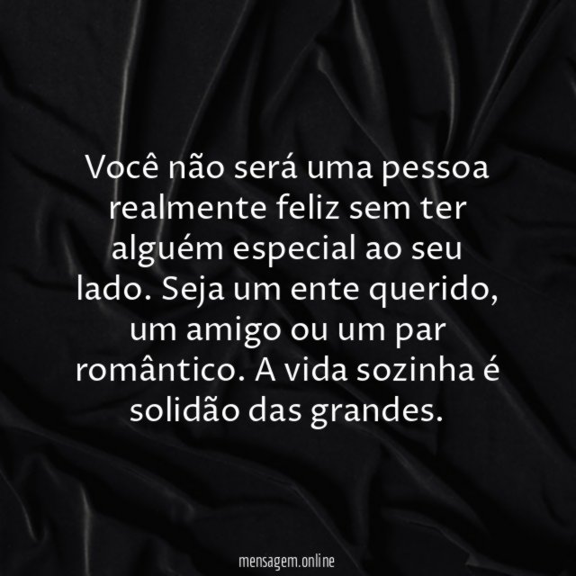 Ter alguém especial ao lado