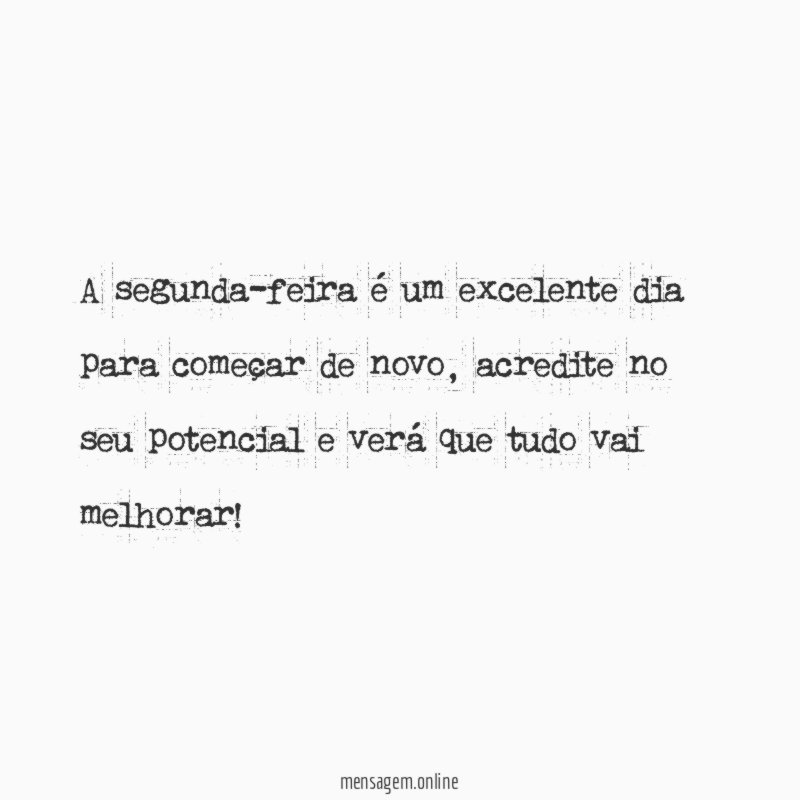 Comece de novo!