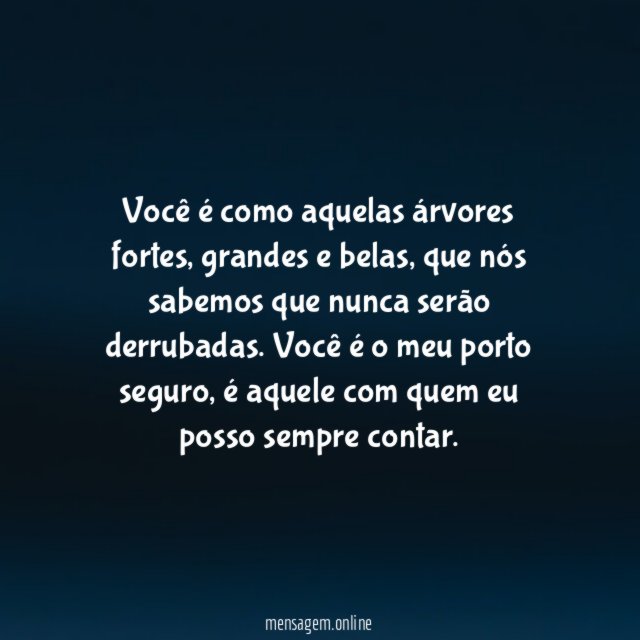 Você é o meu porto seguro