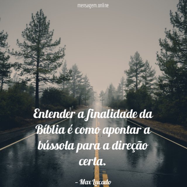 Entender a finalidade da Bíblia é como apontar