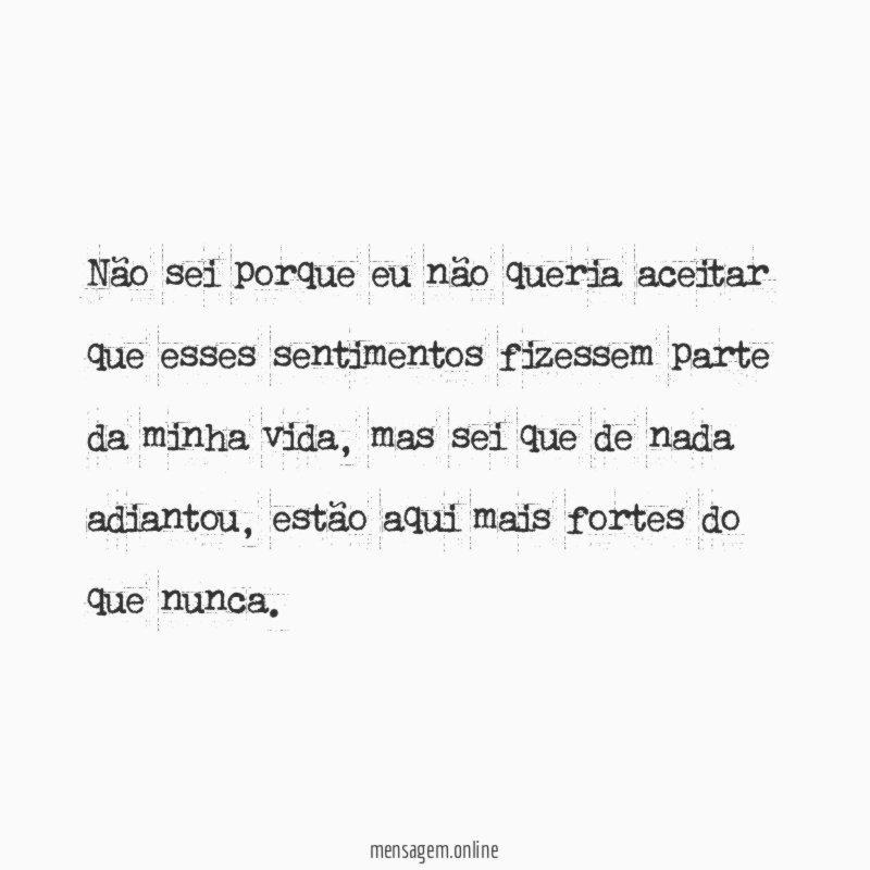 Não sei