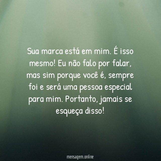 Uma pessoa especial para mim