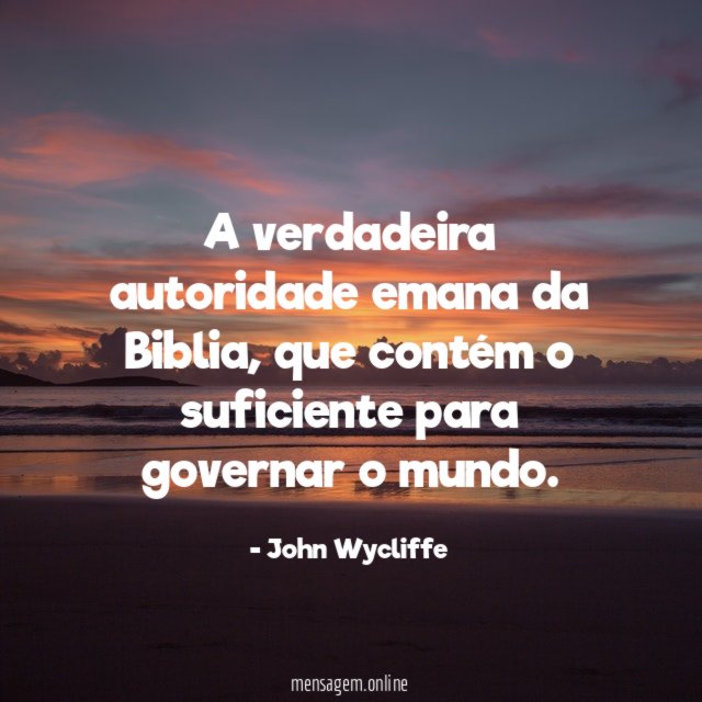 A verdadeira autoridade emana da Biblia