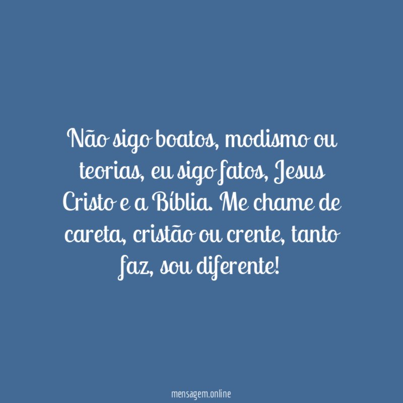 Não sigo boatos