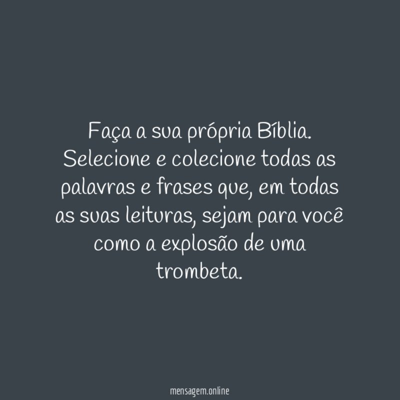 Faça a sua própria Bíblia