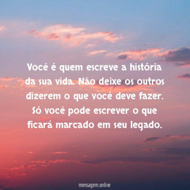 História da sua vida
