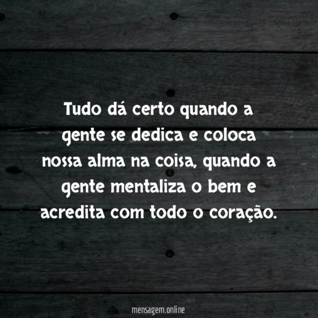 Tudo dá certo