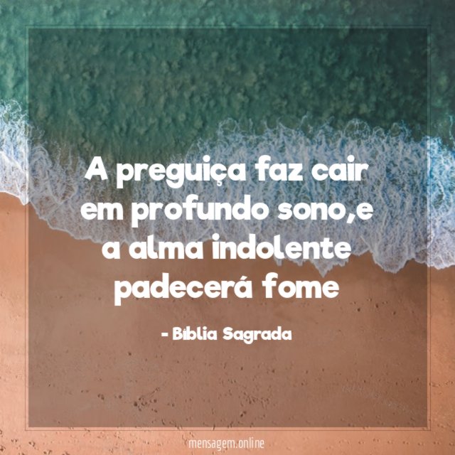 A preguiça faz cair em profundo sono