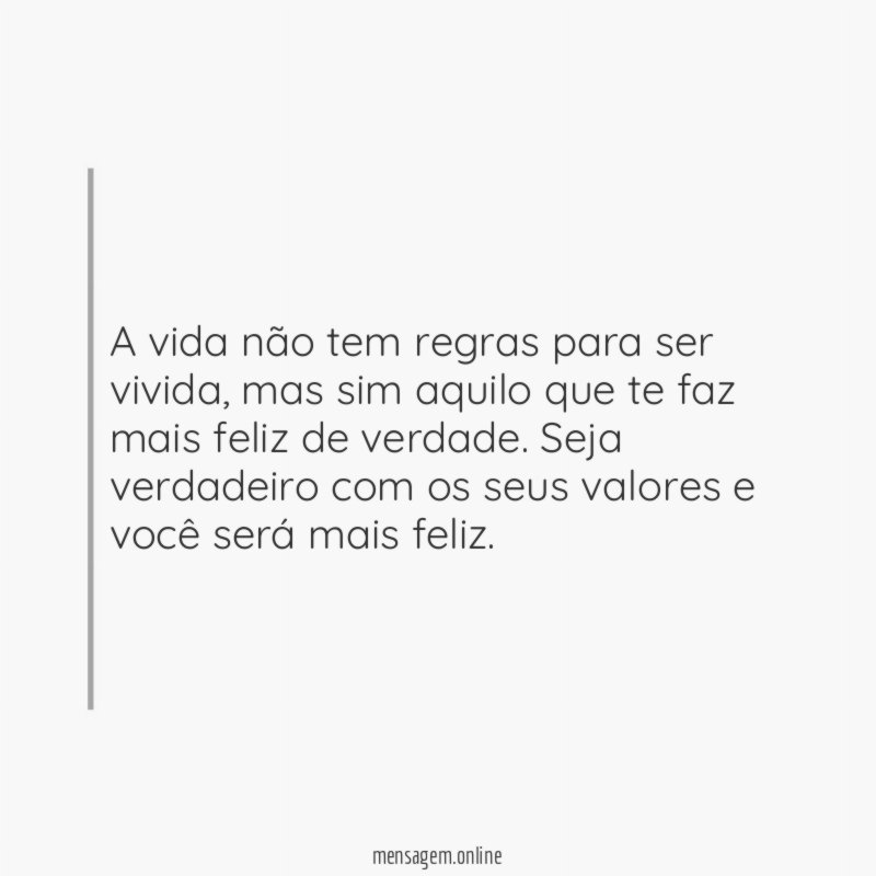 Não tem regras