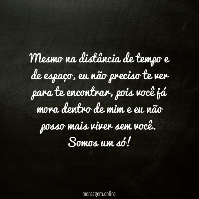 Eu não preciso te ver para te encontrar
