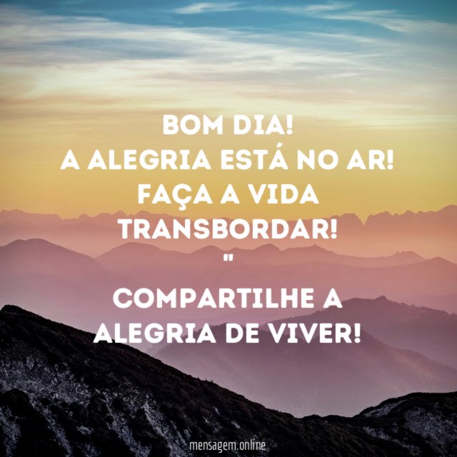 Transbordando felicidade