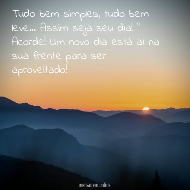 Simplicidade e leveza
