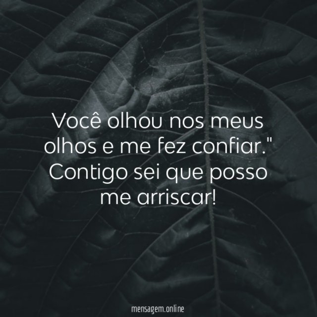 Amor é confiança