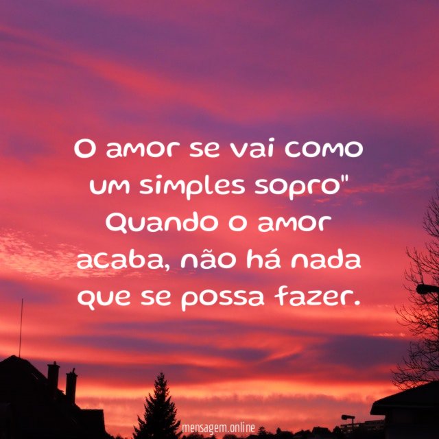 Impossível voltar atrás