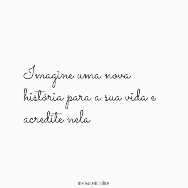 Acredite em si mesmo!