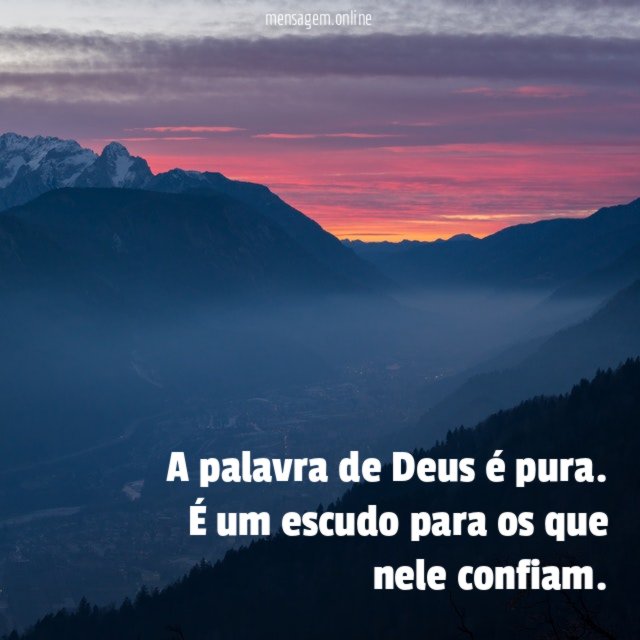 A palavra de Deus é pura