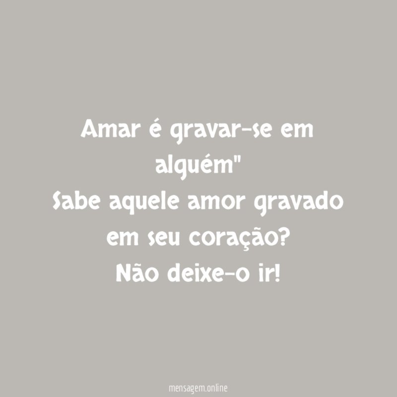 O que está guardado