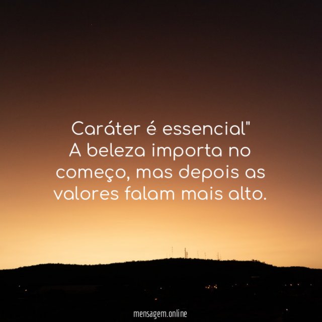 Valores importam