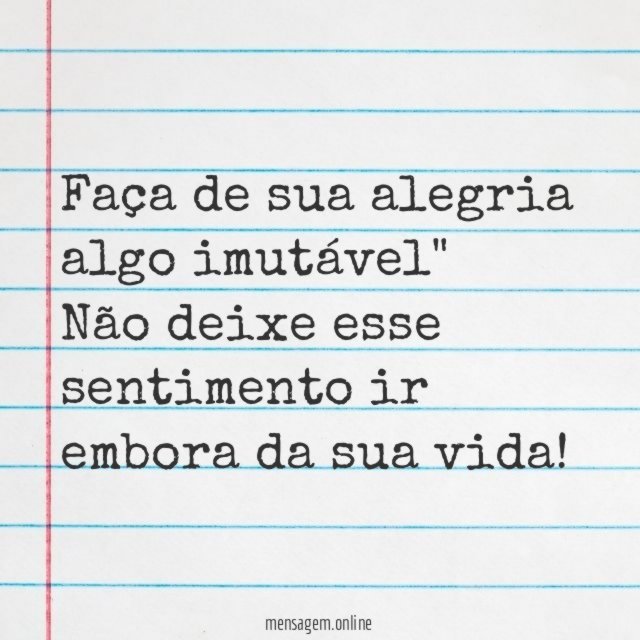 Que seja constante