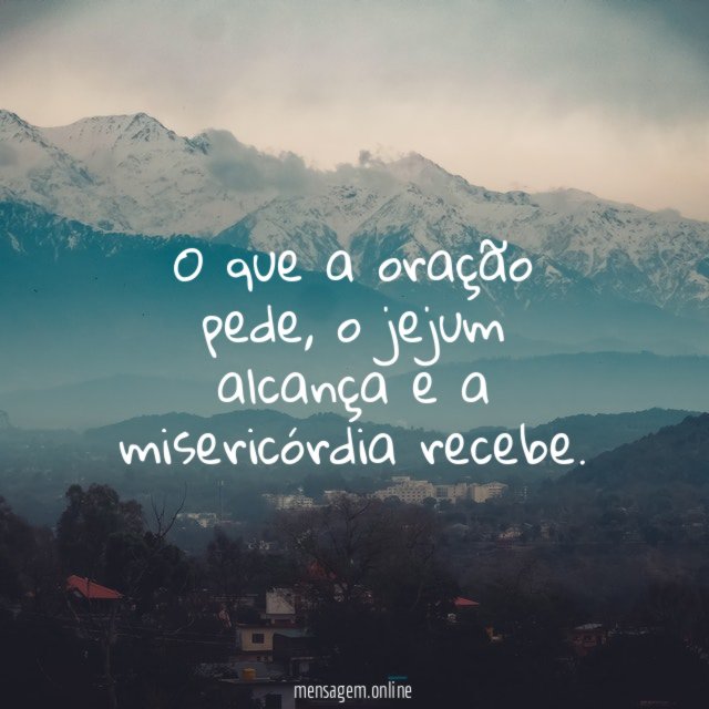 O que a oração pede