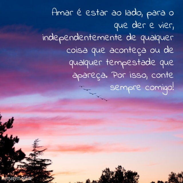 Conte sempre comigo