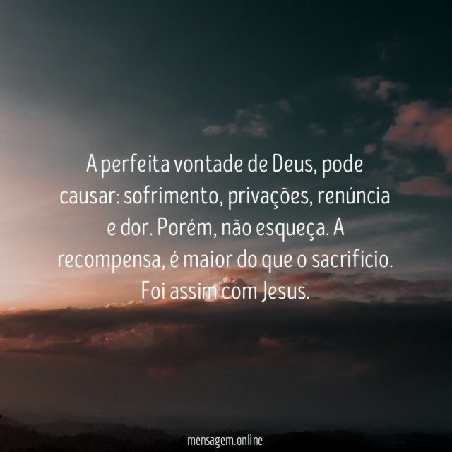 A perfeita vontade de Deus