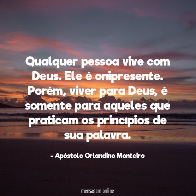 Qualquer pessoa vive com Deus
