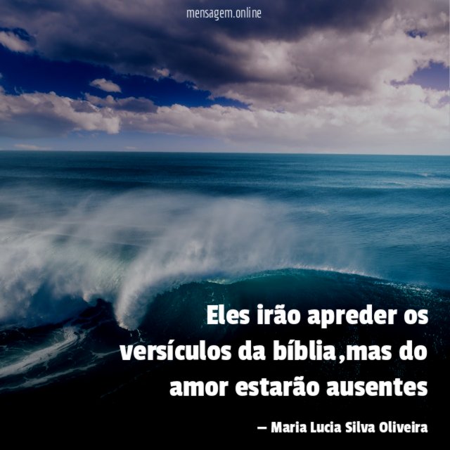 Eles irão apreder os versículos da bíblia