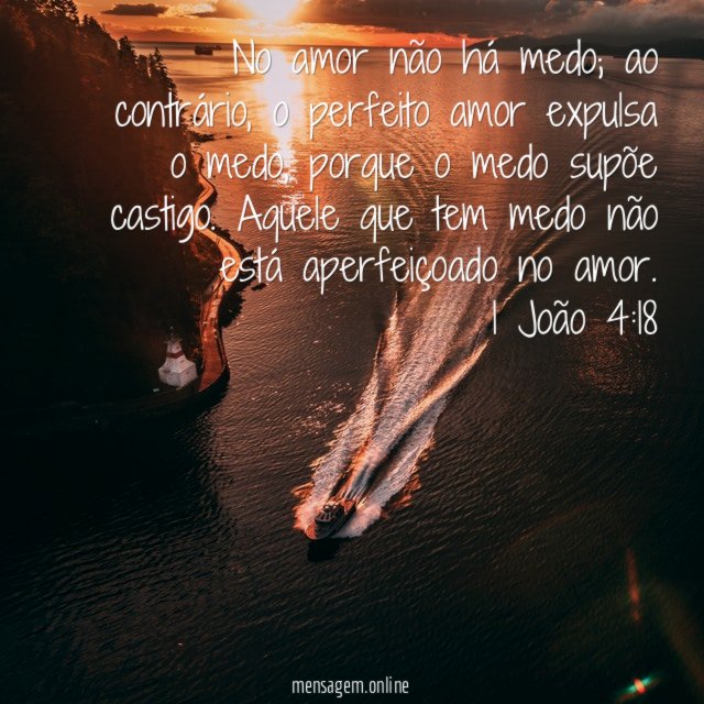 No amor não há medo