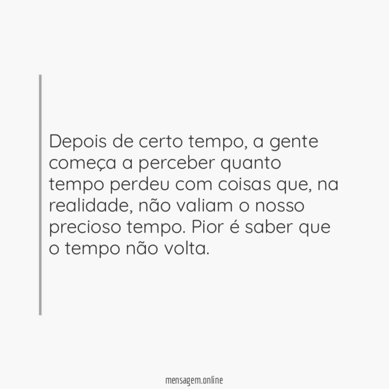 Tempo perdido