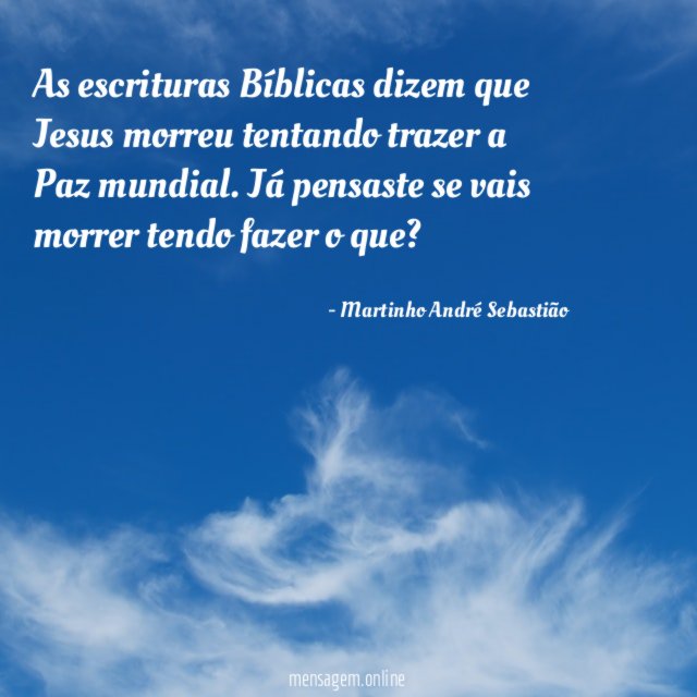As escrituras Bíblicas dizem que Jesus morreu tentando