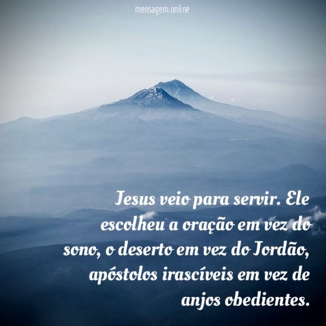 Jesus veio para servir