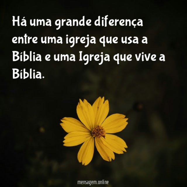 Há uma grande diferença entre uma igreja que