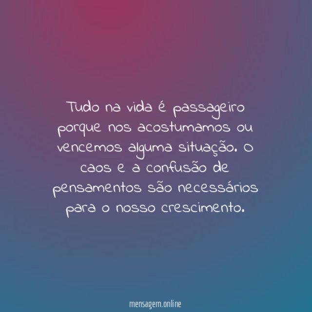 O caos é necessário