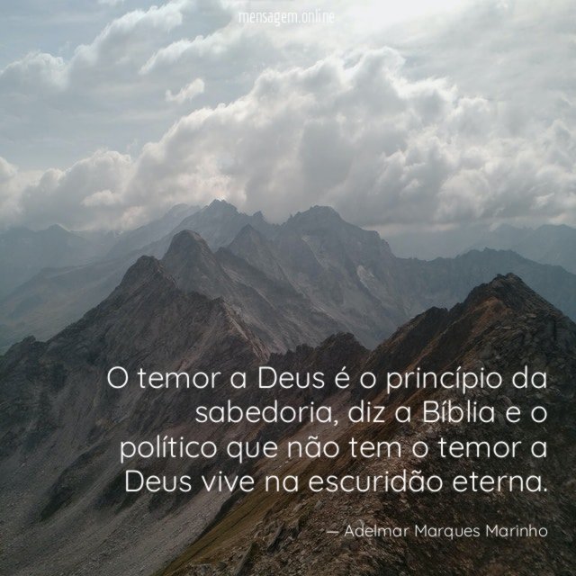 O temor a Deus é o princípio da sabedoria