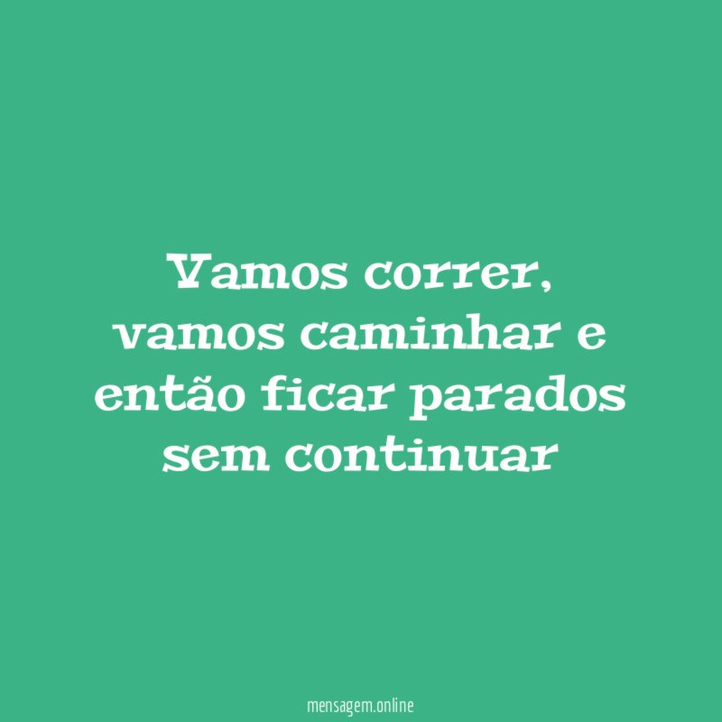 Vamos correr