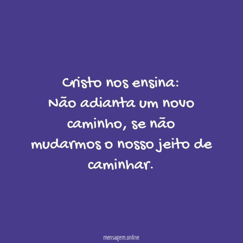 Cristo nos ensina: