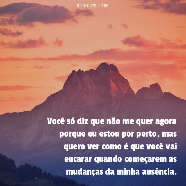 Mudanças