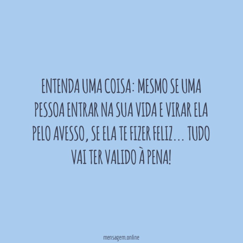 Entenda uma coisa