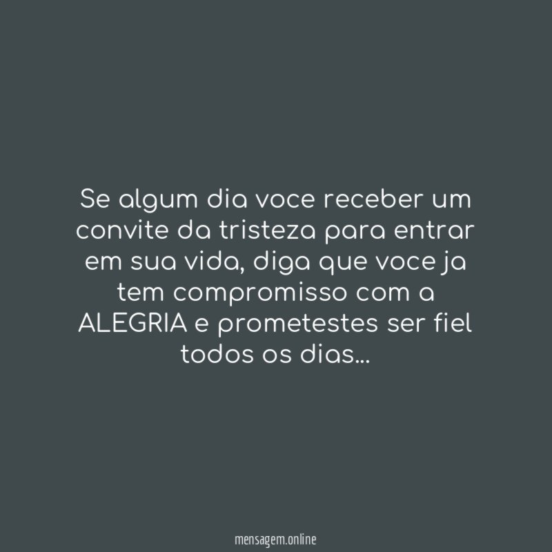 Se algum dia voce receber um convite da