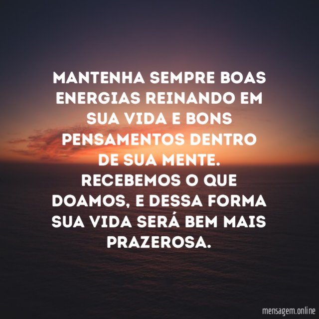 Boas energias