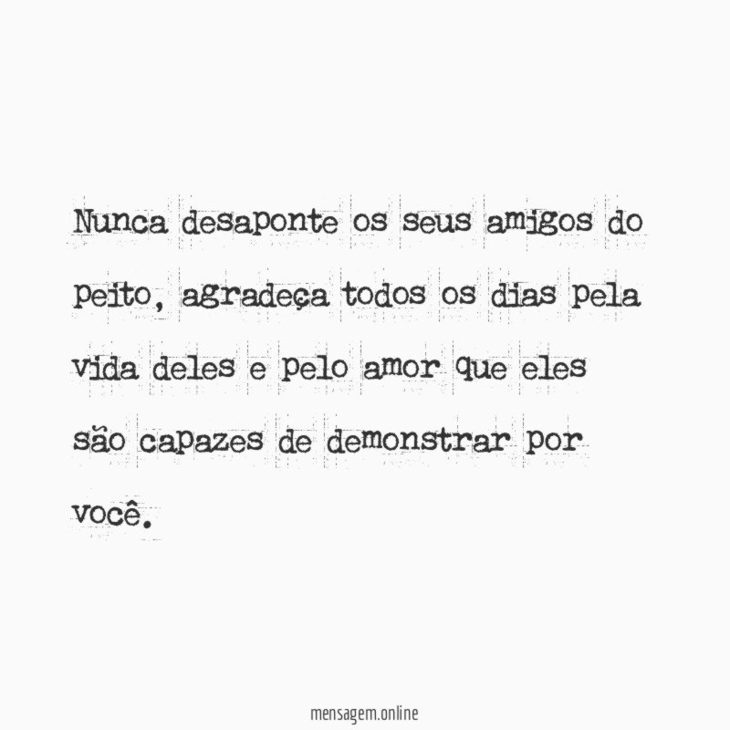 Obrigado, amigo