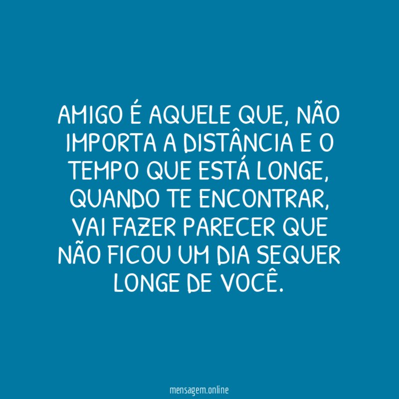 Eu agradeço pela sua amizade