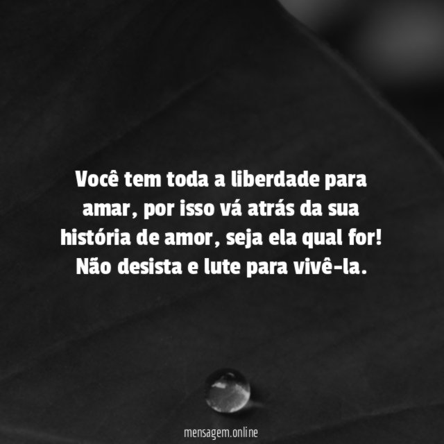 Liberdade para amar