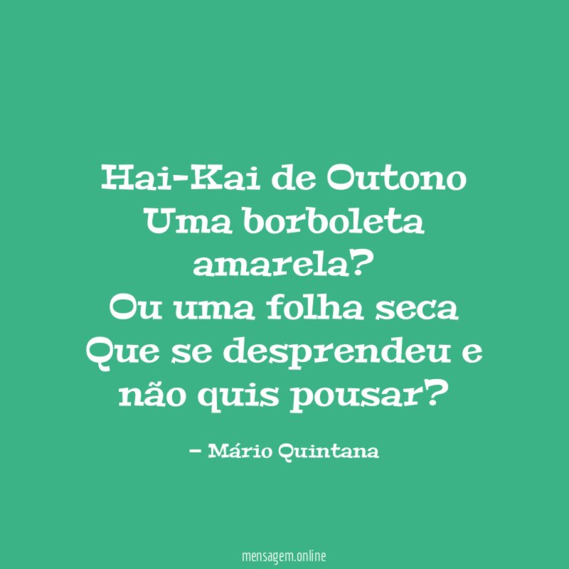 Hai-Kai de Outono