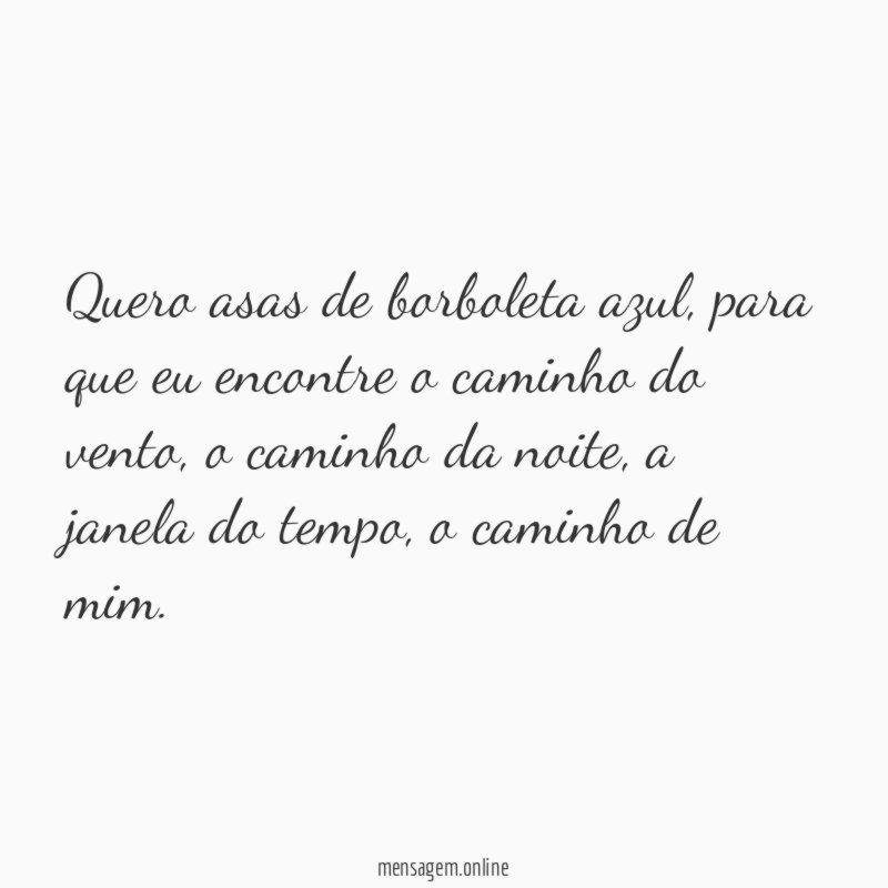 Quero asas de borboleta azul