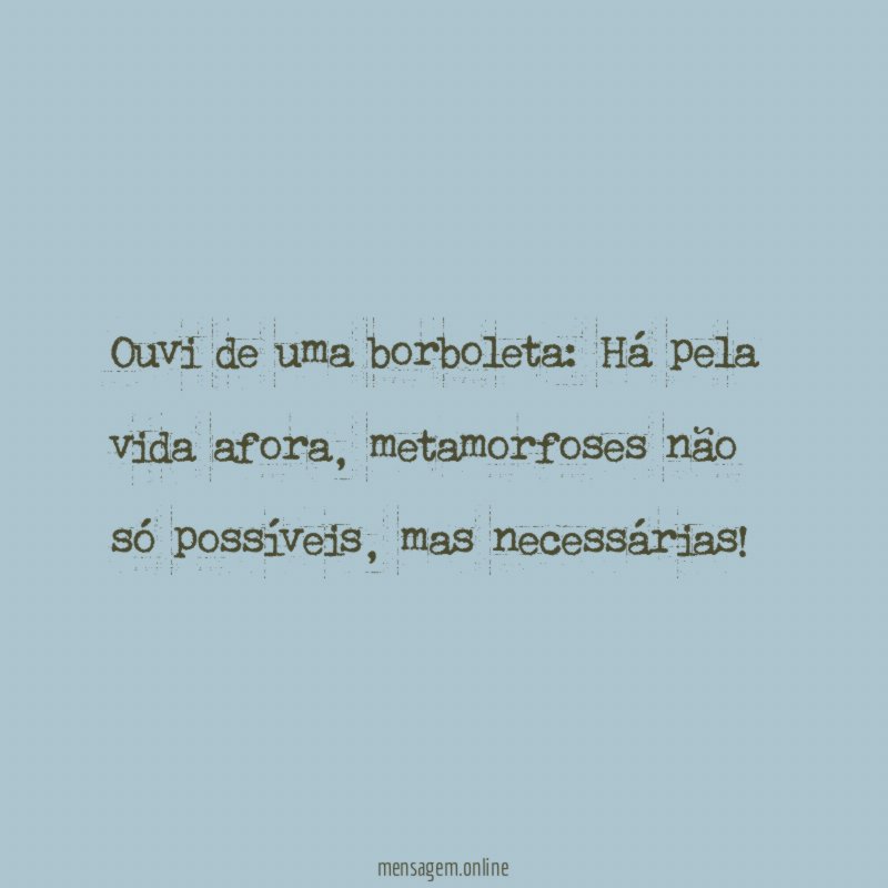 Ouvi de uma borboleta