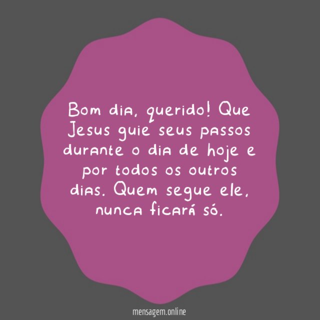 Que Jesus guie seu dia